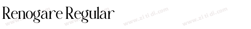 Renogare Regular字体转换